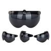 Universal Motorbike Retro Pilot-Style Standard 3 Snap-Button Visors Up Down