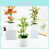 Simulated Multi Color Leaves Potted Artificial Fake Plant For Wedding And Outdoor Use