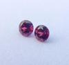 2 Pieces Set Round Cut 4 Mm, Natural Deep Pink Color Rubellite Gemstone, 0.75 Cent Rubellite Round Stone For Making Ring.