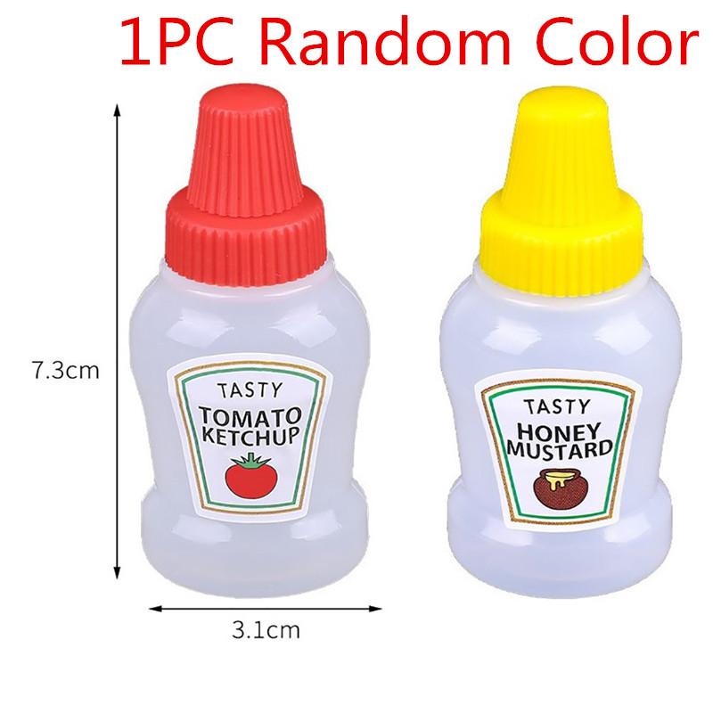Mini Seasoning Sauce Bottle Portable Tomato Ketchup Bottle Salad Dressing Container for Bento Lunch Box Kitchen Jars
