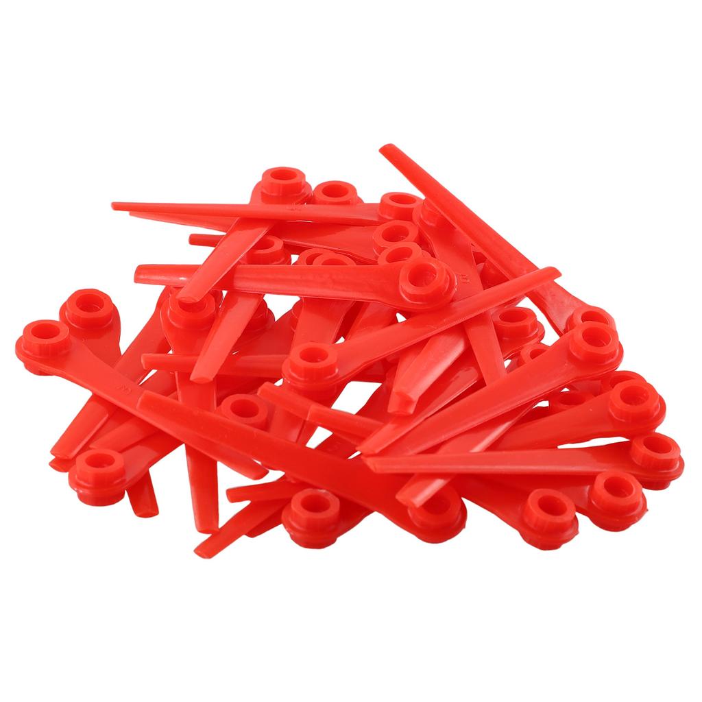 Home String Trimmer Power Tool Part Plastic Blades Outdoor Living Replacement For Garden Battery Grass Easy Cut Li-18/23R 100pcs
