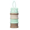 Colourful baby 3 tier milk powder box Individual tiered milk powder compartments Children's portable rotating milk powder box1PC