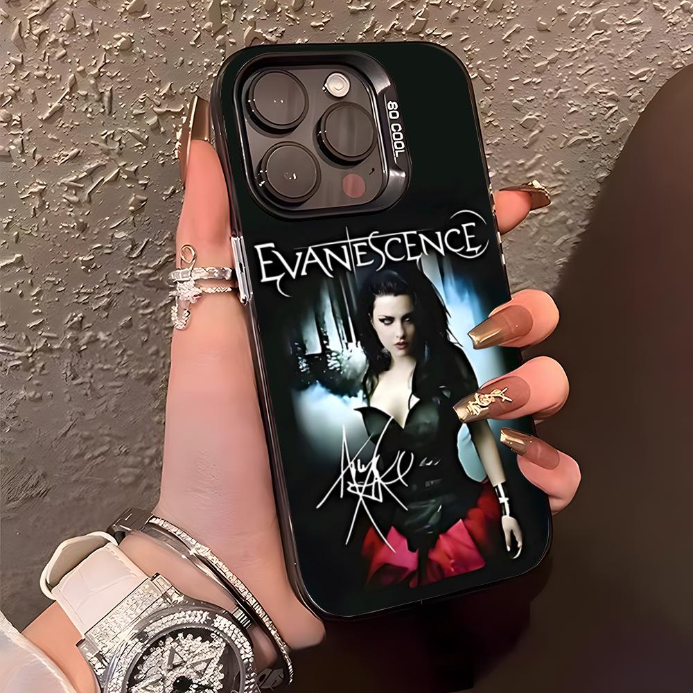 

E-Evanescence A-Amy Lee Phone Case For IPhone17 Air 16 15 14 Plus 13 12 11 Pro XS Max Silver Black Bumper Case iPhone 15 Plus