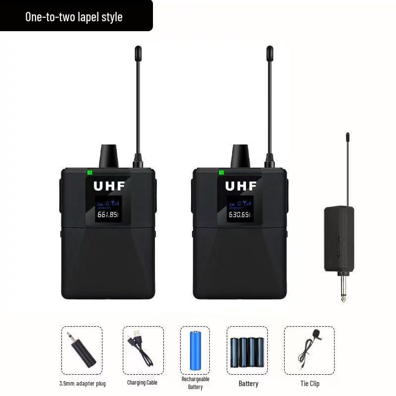 Wireless Lavalier Headset Microphone for Singing, Stage, and Outdoor Use - Anti-Howling for Live Streaming and Teaching