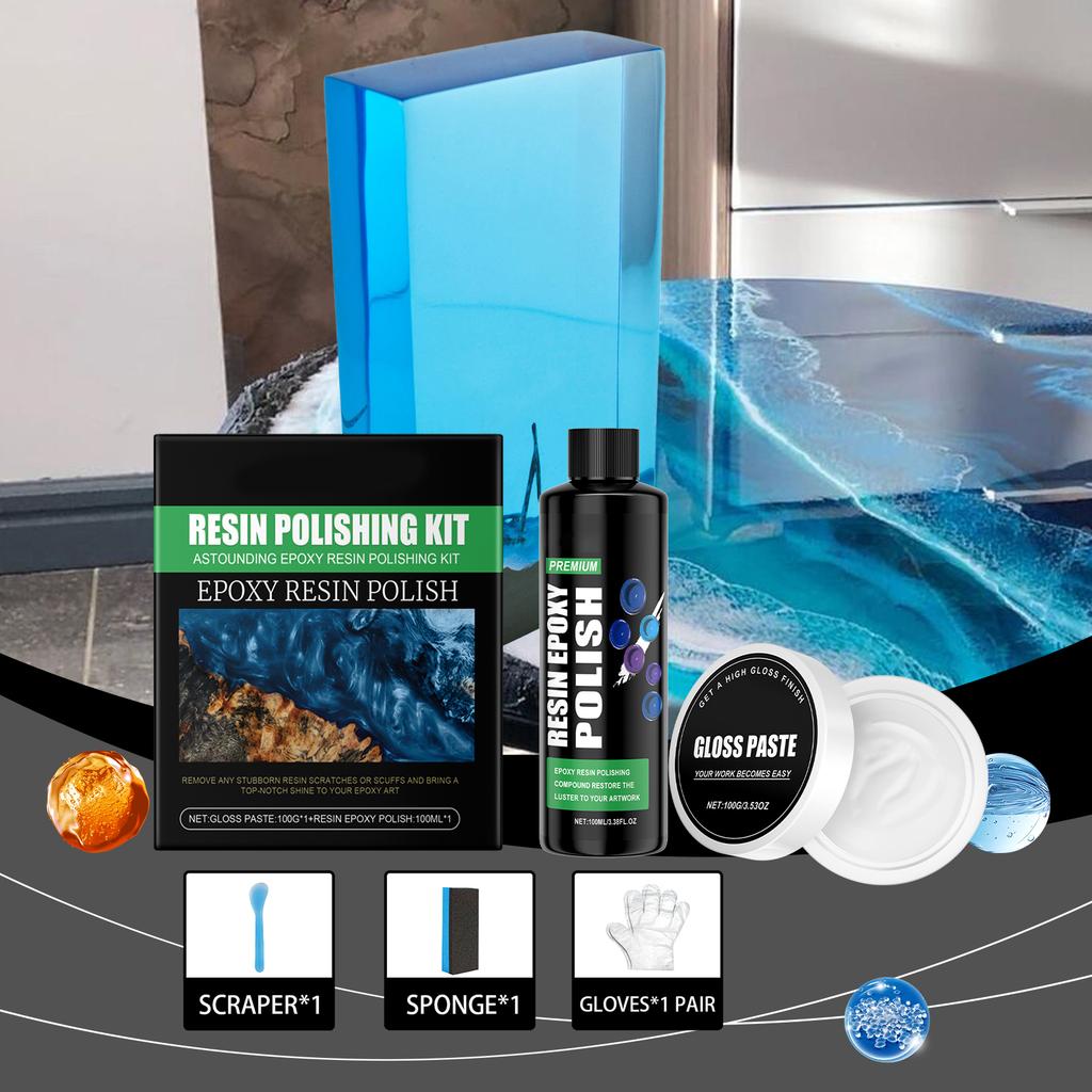 Polishing Kit For Epoxy Resin Artwork Making  Jewelry & Ornament Refurbishment & Polishing 100ml