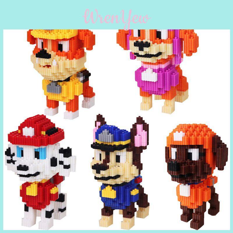 Paw Patrol Model Building Blocks For Decor And Collection Multiple Cute Styles Available