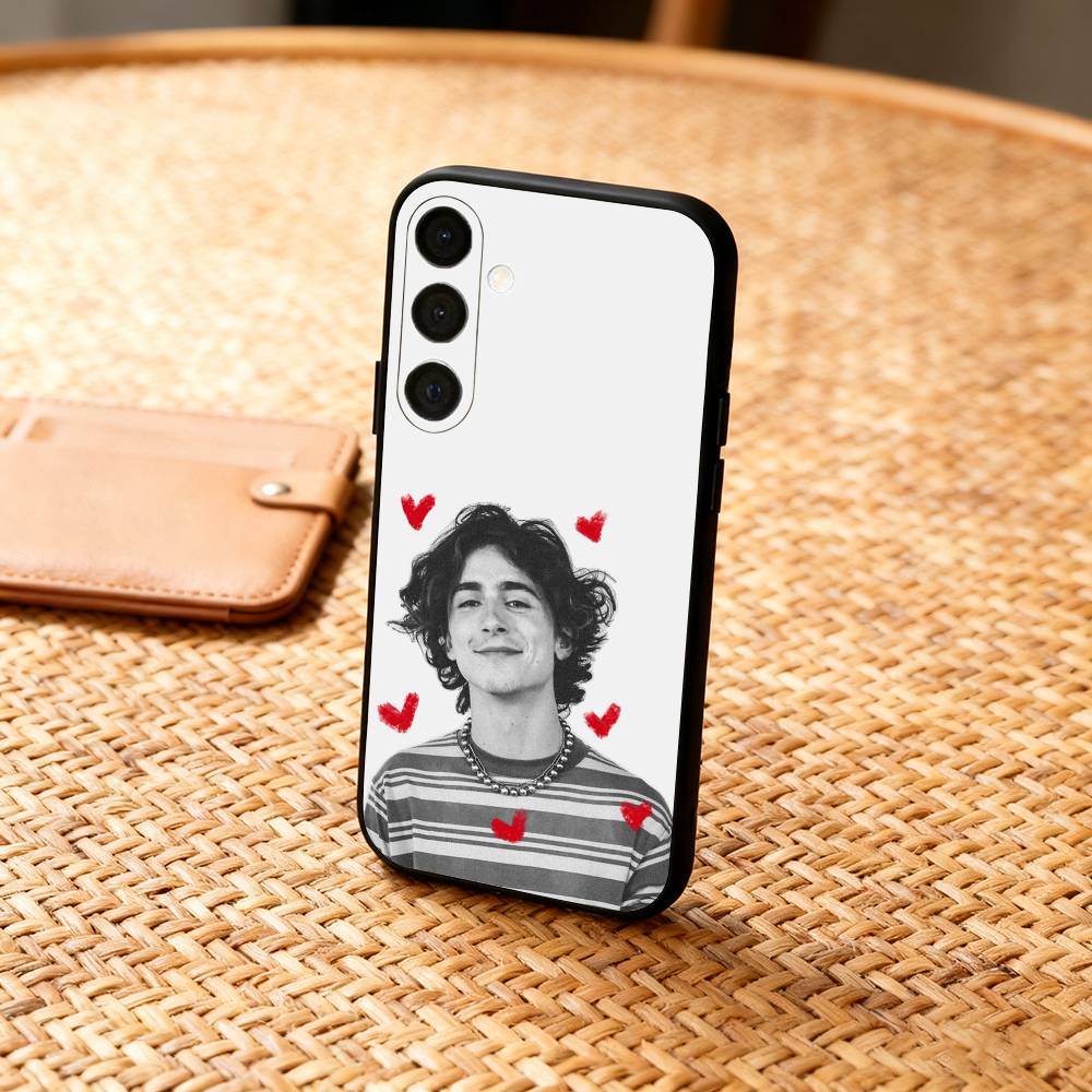 

A-American Actor Timothee Chalamet Phone Case For Samsung A73,72,71,A52,51,40,41,A22,A32,31,A13, Soft Black Shell Samsung a70