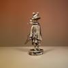 Alloy Zen Meditation Frog Statue Aesthetic Vintage Texture Small Decor for Tea Table Home Office Gift