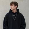 Hip Hop Flame Lock Necklace, Streetwear Layered Chain Pendant for Men Women, Gothic Hiphop Chain for Party Rave, Rappers Gift Jewelry