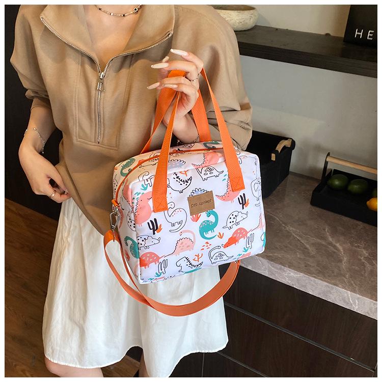 Mama & Baby Niedliche Cartoon Ausflug Handtasche - 2025 Neu Einzelne Schulter Crossbody & Lunchtasche