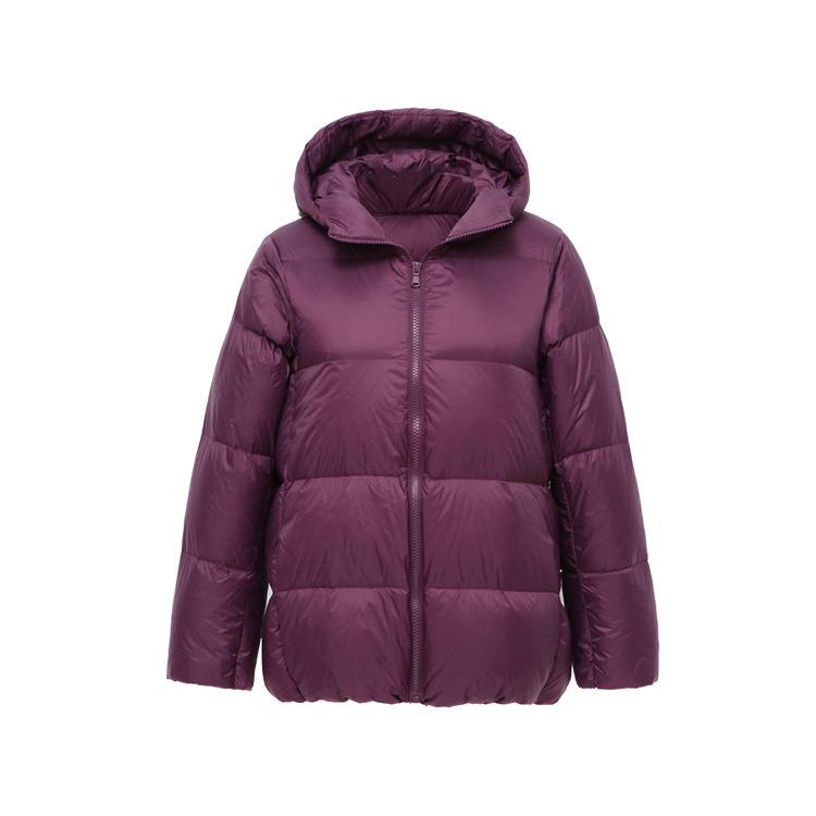 2024 Winter Women's Lightweight White Duck Down Jacket: Korean Short Loose Bread Coat