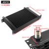 7/10/13/15 Rows Oil Coolers Kit 10AN Transmission Engine Coolers Universals Aluminium Black Car Engine Cooling