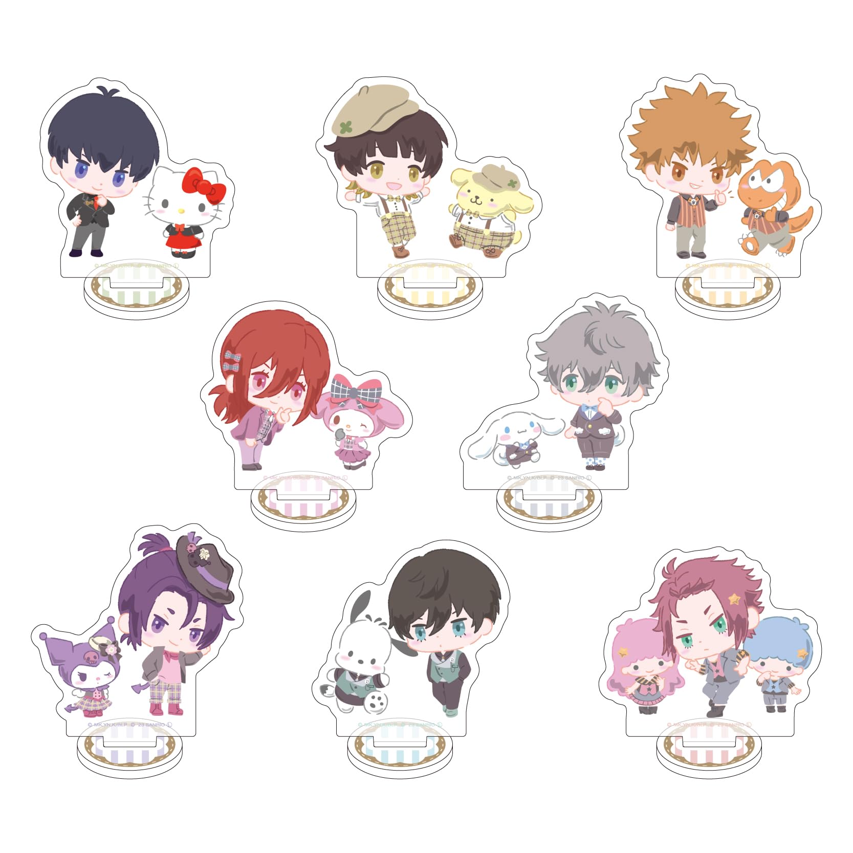 

Аниме-сериал Blue Rock x Sanrio Characters 02 Party ver [Мини-иллюстрация персонажа] Акриловая маленькая подставка, коробка из 8 штук