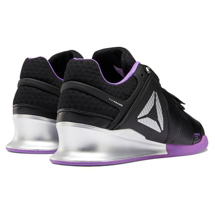 Reebok Wmns Legacy Lifter Low-Top Weightlifting Shoes Black Purple DV6231