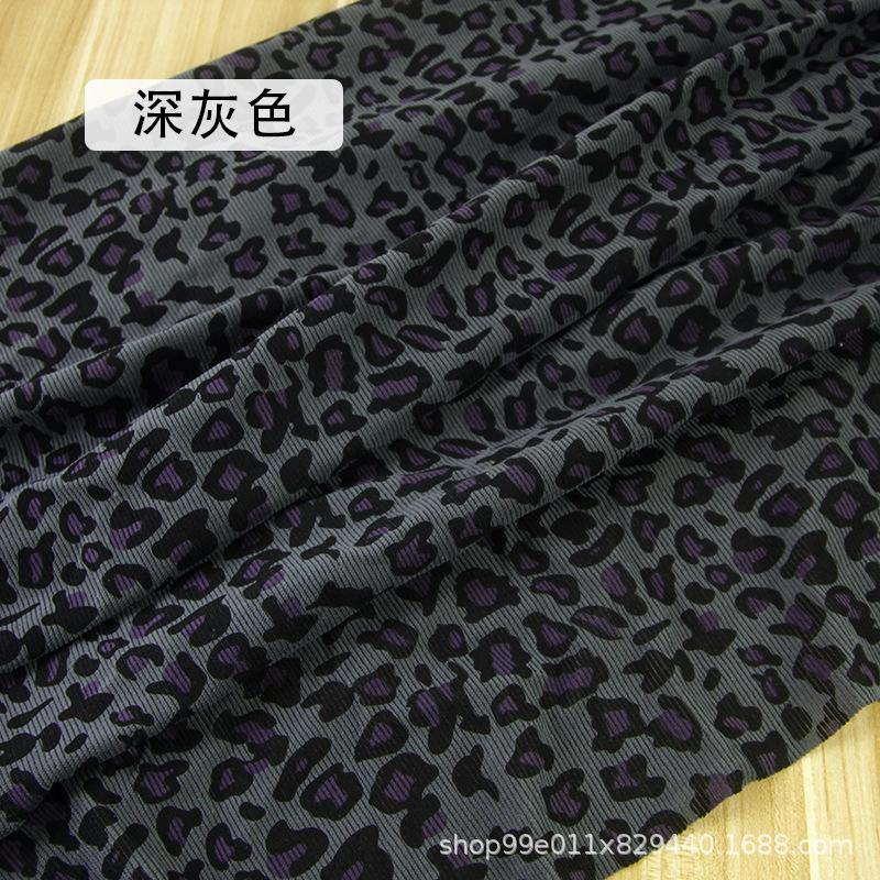 Corduroy Leopard Print Tie-dye Fabric for