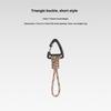 Multifunktionaler Dreieck-Karabiner 7-Strängiges Anti-Lost Schlüsselband Handgelenk-Haken 1,5 cm max. Öffnung für Outdoor-Camping Taschenlampe Schlüssel