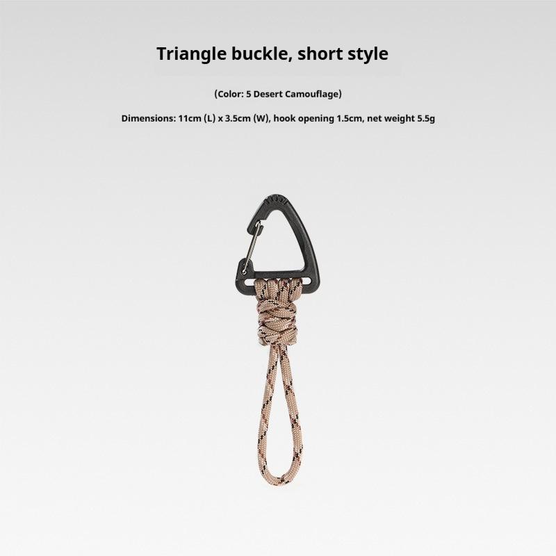 Multifunktionaler Dreieck-Karabiner 7-Strängiges Anti-Lost Schlüsselband Handgelenk-Haken 1,5 cm max. Öffnung für Outdoor-Camping Taschenlampe Schlüssel