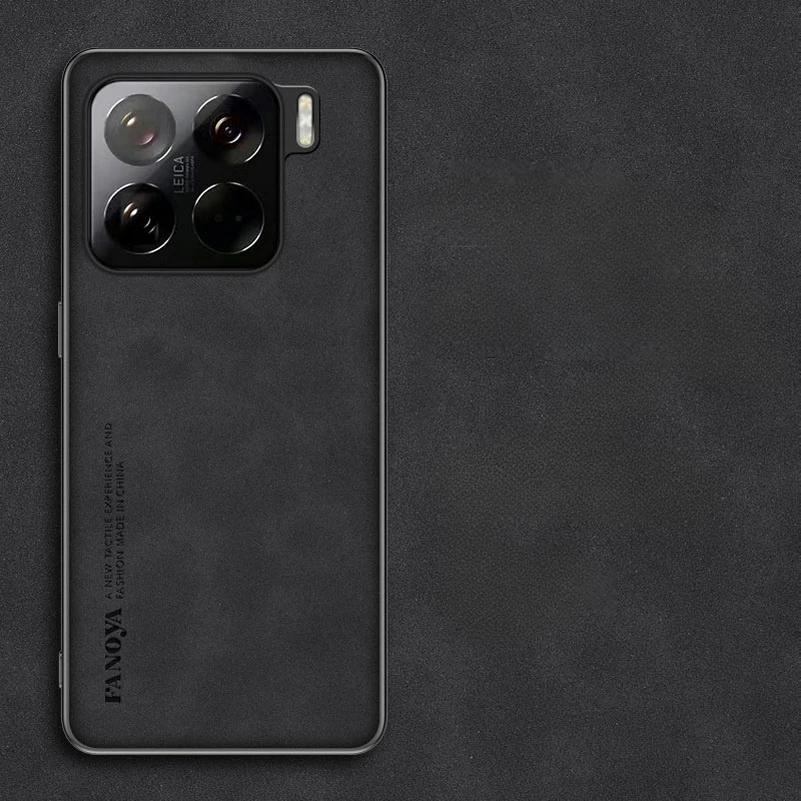 Cases For Xiaomi 15 Matte Lambskin PU Leather Case For Xiaomi 15 Pro 14T 14 Ultra 13T Turbo4 POCO X7Pro Soft Frame Shockproof Cover