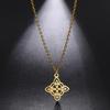 Celtic-Knot Pendant Clavicle Chain Unique Witch Knot Necklace for Women Birthday