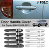 Cars Accessories Door Handle Cover For Toyota RAV4 2006-2013 Carbon Fiber Silver Car Styling Decoration Upgrade Modify A Car