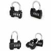 4 Dial Digit Combination Padlock Weatherproof Protection Waterproof Security Code Lock Resettable Rustproof
