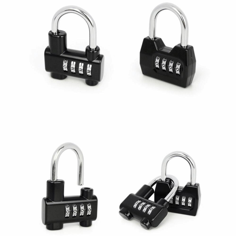 4 Dial Digit Combination Padlock Weatherproof Protection Waterproof Security Code Lock Resettable Rustproof