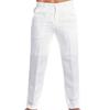 Men's Clothing Linen Slant Pocket Straight Solid Color Comfortable Breathable Daily Casual Pants