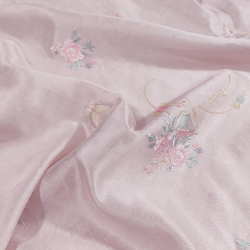 Chinese Style Netting Embroidery Fabric for DIY Sewing Fashion Women's Wedding Dresses Evening Gowns Hanfu Qipao Clothing Cloth