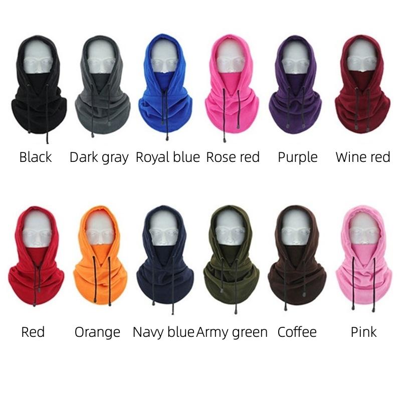 Rüzgar geçirmez Yumuşak Rahat Kış Sıcak İpli Şapka Açık Spor Binme Bisiklet Kayak Kap Maskesi Eşarp Şal Balaclava Bandana Başlık Boyun Isıtıcı