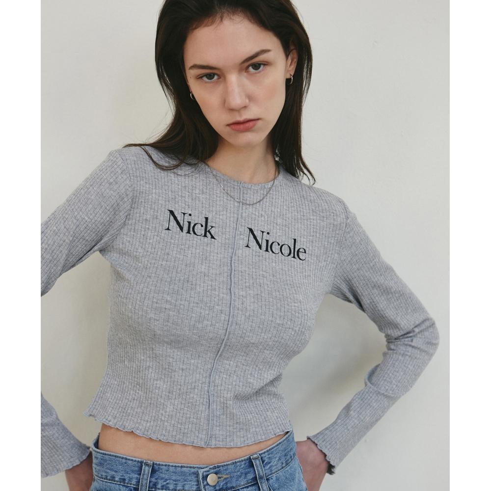 

NICKNICOLE NICOLE SIGNATURE SLIM KNITGREY