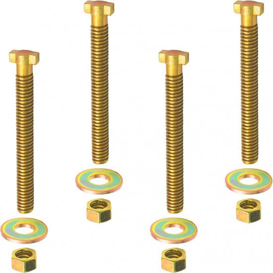 4Pcs Brake Cage Bolt Assembly - Fits For Semi Truck,Air Spring Brake Chamber Repair (Replaces Bendix 800921/TR800921)-1/2" Thread And 4-13/16"Length