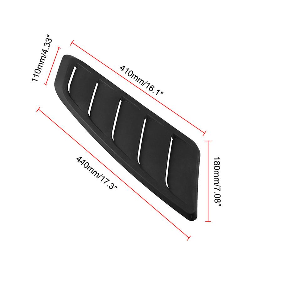 

2 шт. ABS автомобильный воздухозаборник капот вентиляционное отверстие передний капот вентиляционное отверстие для Ford Mustang