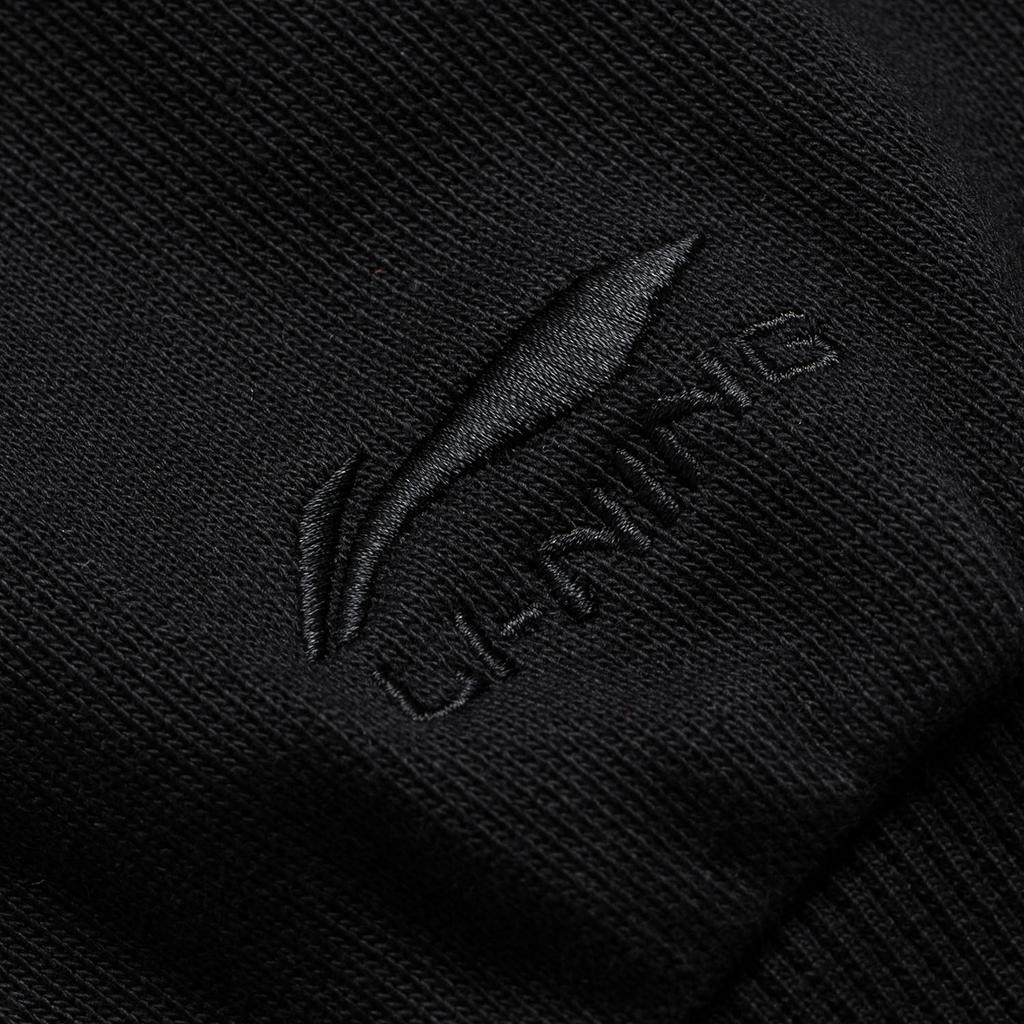 Li Ning Sports Lifestyle Series American Vintage Minimalist Letter Print Pullover Warm Casual Long Sleeve Crew Neck Sweatshirt AWDU925-5