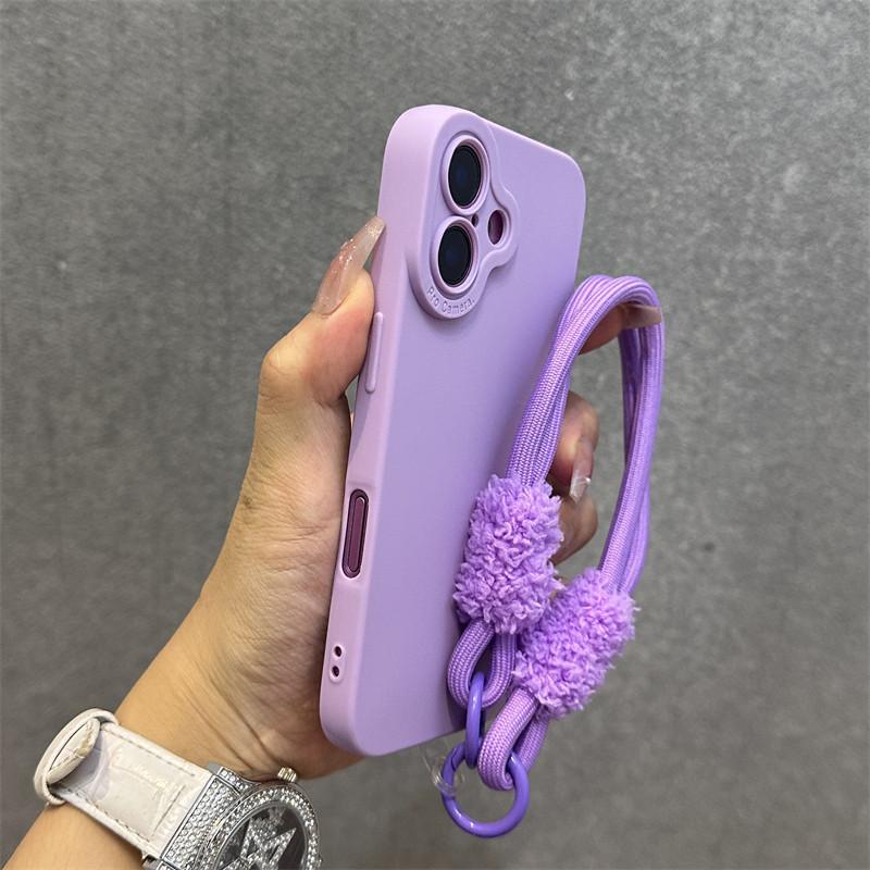 

Фланелевый - Чехол для телефона на подкладке со шнурком для Vivo V40 V30 V29 V27 V25 V23 Pro V21 V21S 5G 4G Милый Простой Мягкий Чехол Vivo V21S