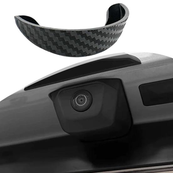 Side View Mirror Protection Backup Camera Rain Cover for Ford Maverick 2022-2026, Rearview Guard Sun Visor Shield, Carbon Fiber Pattern Soft