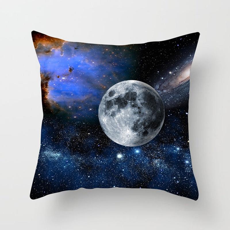 Starry Sky Landscape Planet Series printed pillowcase sofa seat cushion cover future sense home decoration embrace