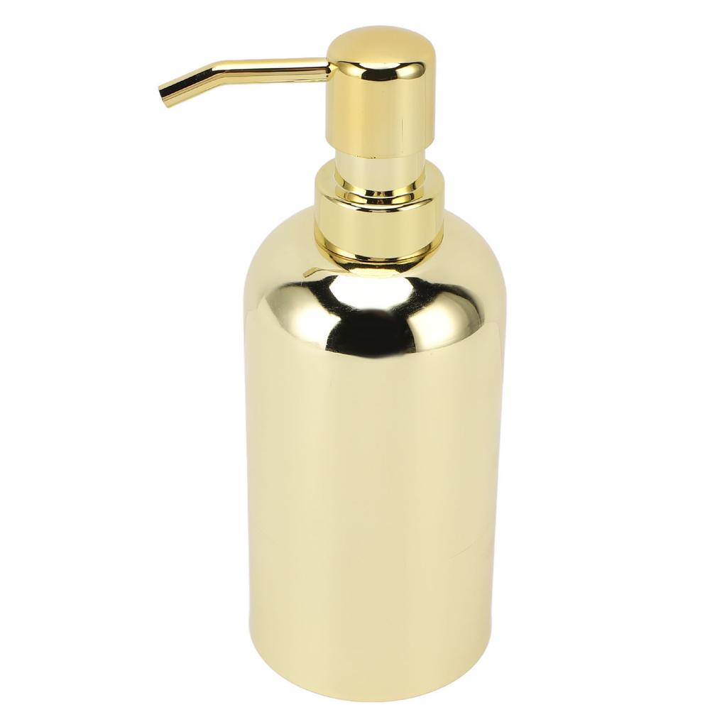 Dávkovač mýdla na pracovní desku 201 Nerezová ocel Stlačný typ Kapalný ruční mycí prostředek Pumpovací láhev pro koupelnu Kuchyni Zlatý