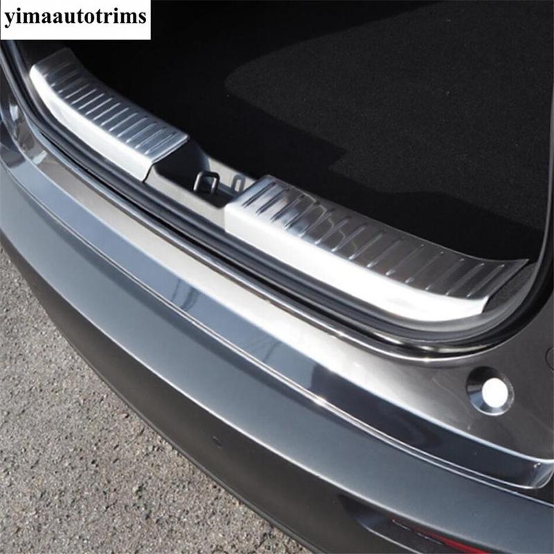 Rear Trunk Door Sill Plate Panel Guard Anti Scratching Protection Cover Trim Stainless Accessories For Mazda CX-30  - 2025