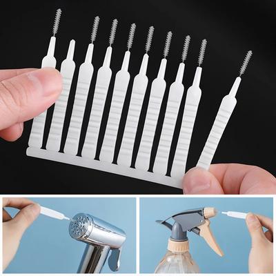 10PCS Shower Head Cleaning Brush Anti-clogging Small Brush Mobile Phone Hole Cleaning Tools Keyboard Gap Washing Accessorie