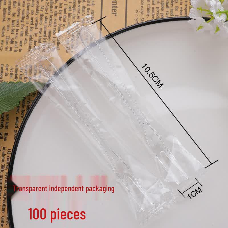 ZISIZ Thickened Disposable Plastic Fruit Forks