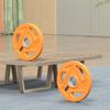 Jian Jun Shuo Rubberized Three-Hole Barbell Weight Plates