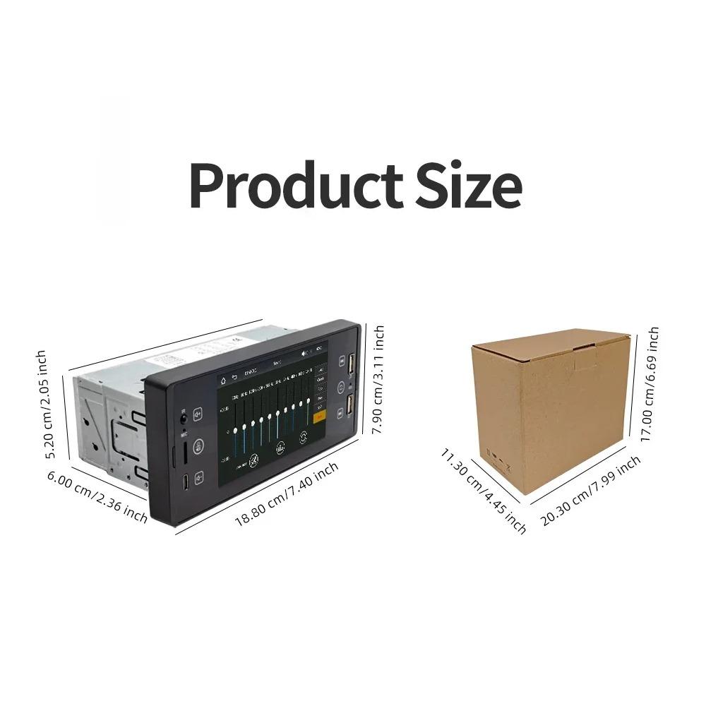 TOYOUSONIC 1 Din 5 Inch Car Radio MP5 Video Player Wireless Carplay Multimedia Player FM BT 2USB Bluetooth Mirrorlink Car Stereo