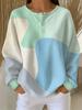 Women's waffle long sleeved T-shirt, made of soft, skin friendly, breathable fabric, comfortable, casual, versatile and stylish