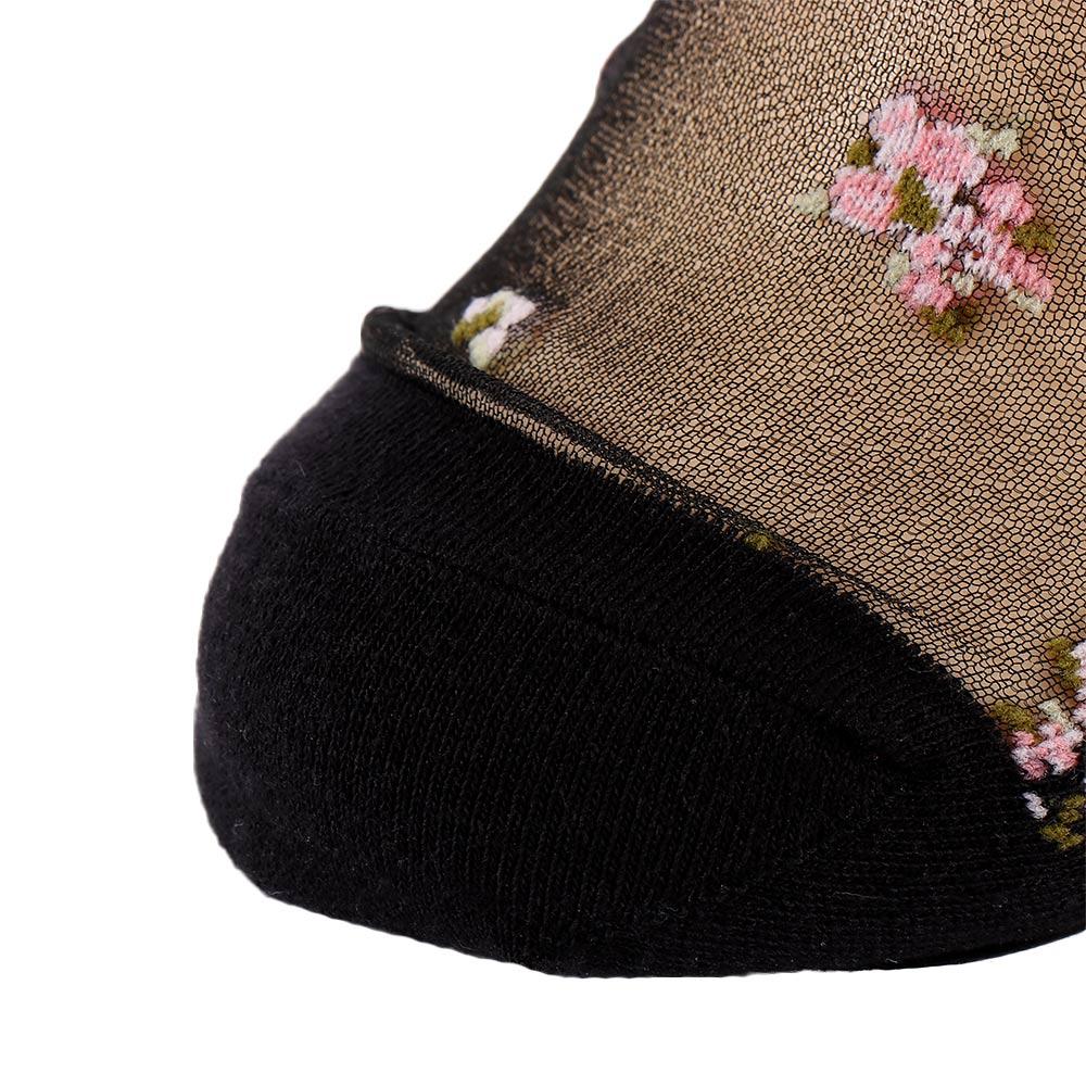 Women Transparent Thin Glass Silk Boat Socks Jacquard Short Sock Crystal Sock Ankle Socks Socks