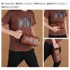 Whatna Antique-Style Tanned Natural Cowhide Leather 2-Way Mini Second Bag for Men, Handbag, Clutch, Small Box-Shaped Bag, Genuine Leather, Formal,