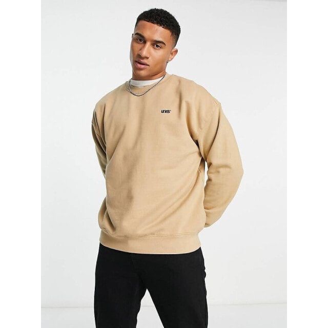 

Коричневая толстовка Levi s с небольшим плакатом-логотипом