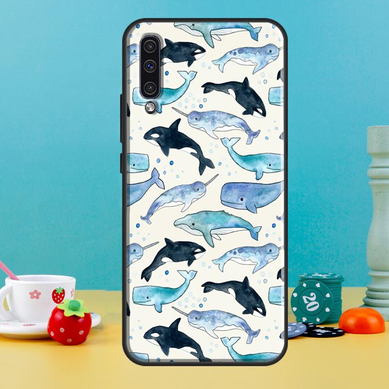 Orcas Killer Whales Case For Samsung Galaxy A16 A56 A15 A22 A52 A32 A54 A14 A26 A36 A55 A35 A05 A06 A53 A33 A13
