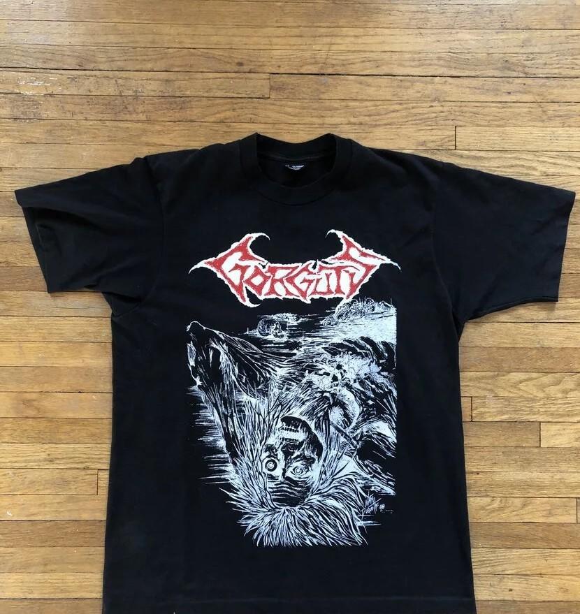 Gorguts Zespół Amerykańska Trasa Koszulka Unisex Czarna S-5XL Q3556