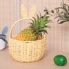 Space Saving Paper Basket with Bunnys Ears Efficient Clothing Storage Bin Practical Picnics Fruit Snacks Organizers