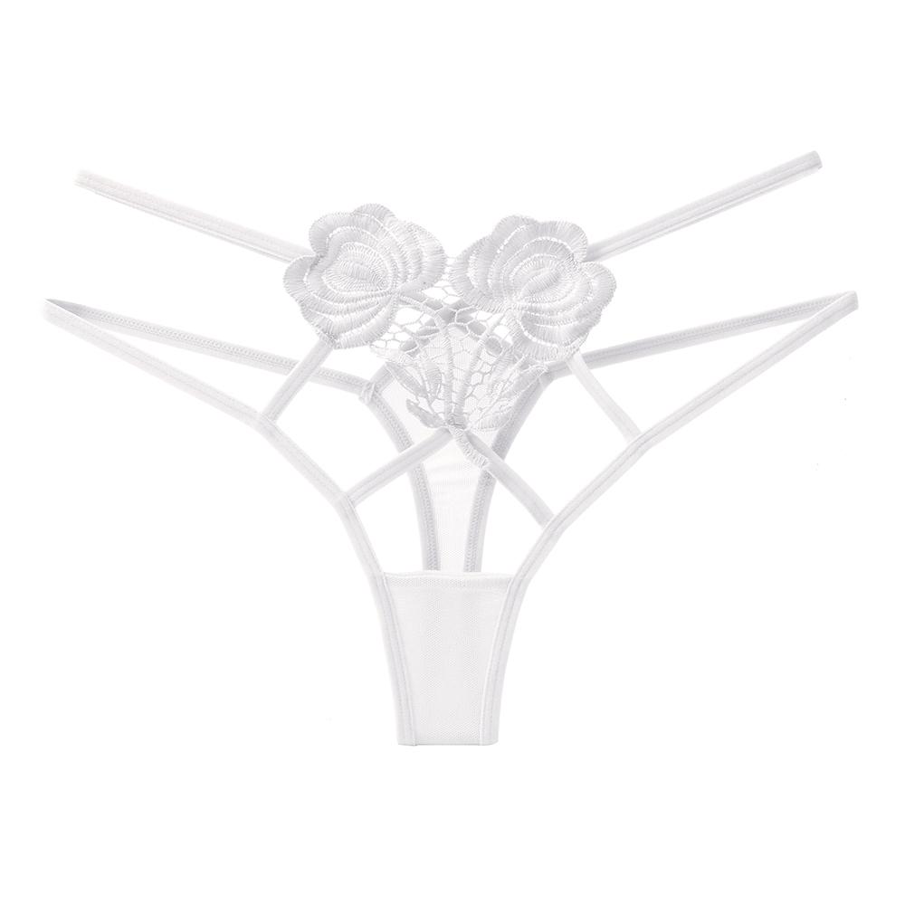 Erotic Panties Sexy Lace Transparent Panties Women Double Strap Low Waist Thong Sexy Lingerie Breathable G-string Underwear Sensual
